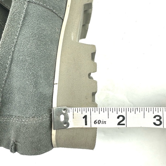 Donald Pliner Rio Loafer Gray Suede Leather Slip On Shoes Womens - Picture 12 of 12